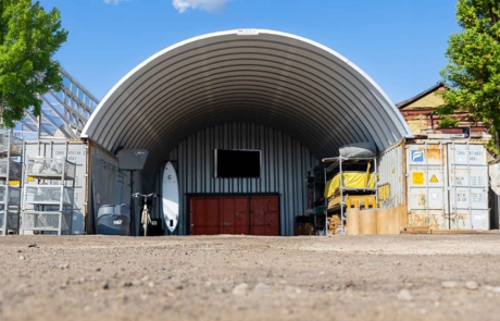 arch-style-ContainerCover Ontario Steel Buildings, Garages & Workshops