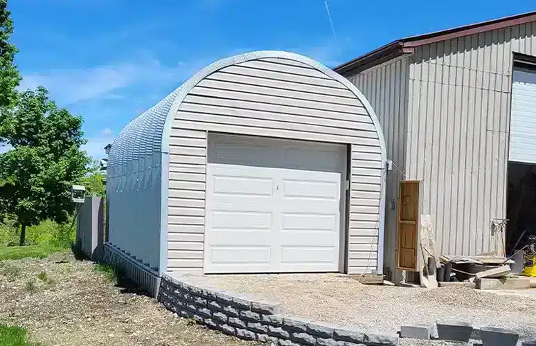 S Model Steel Building 4 Container Covers