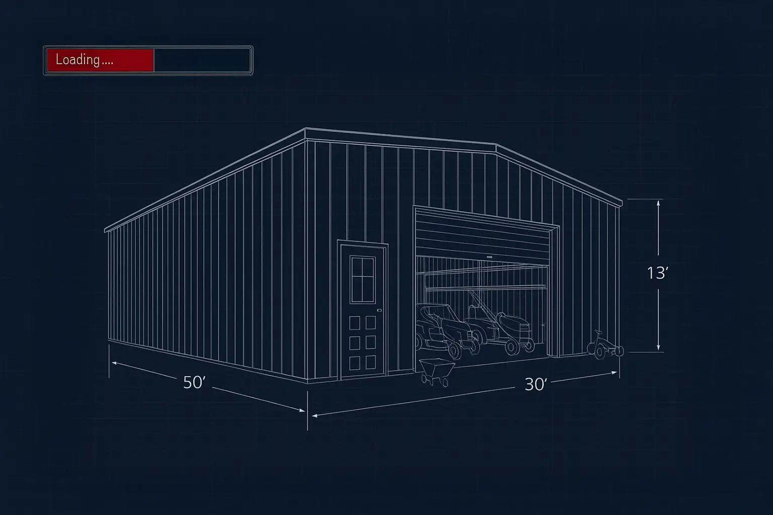 30 x 50 Steel Building 4 DIY 30 x 50 Steel Building