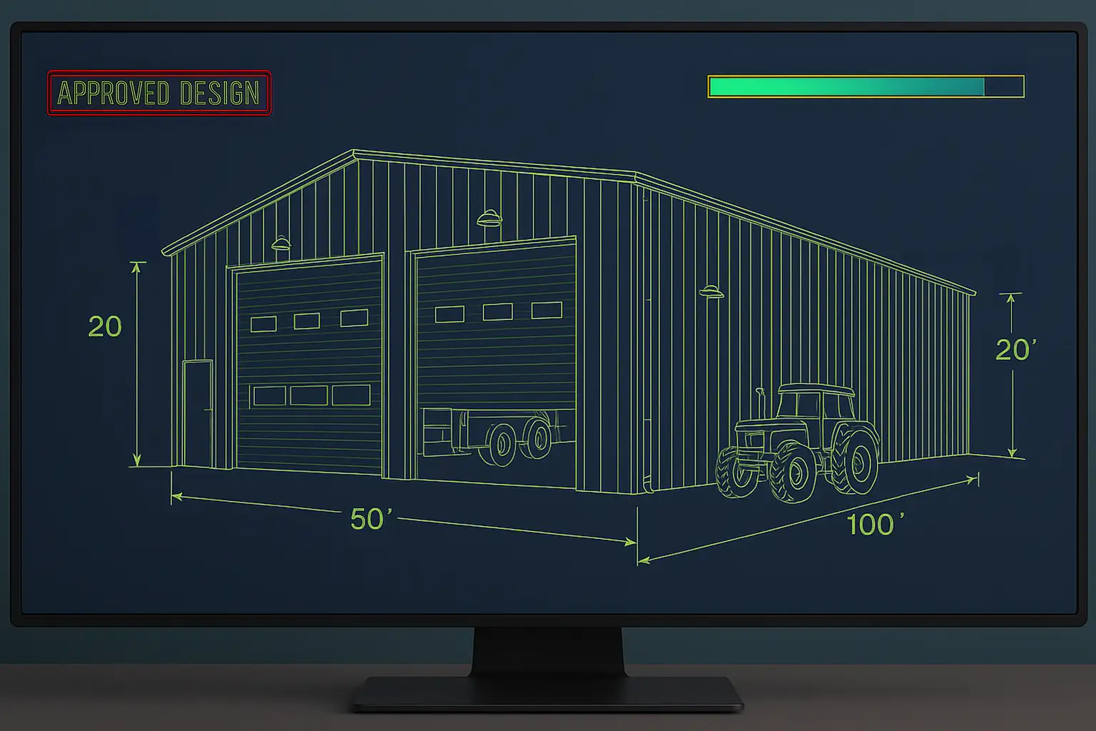 50 x 100 Steel Building 4 50 x 100 Steel Building