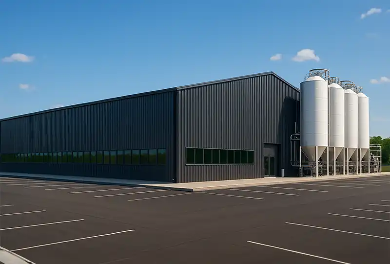 Steel Building for Agricultural Food Processing Prefab Steel Building for Food Processing