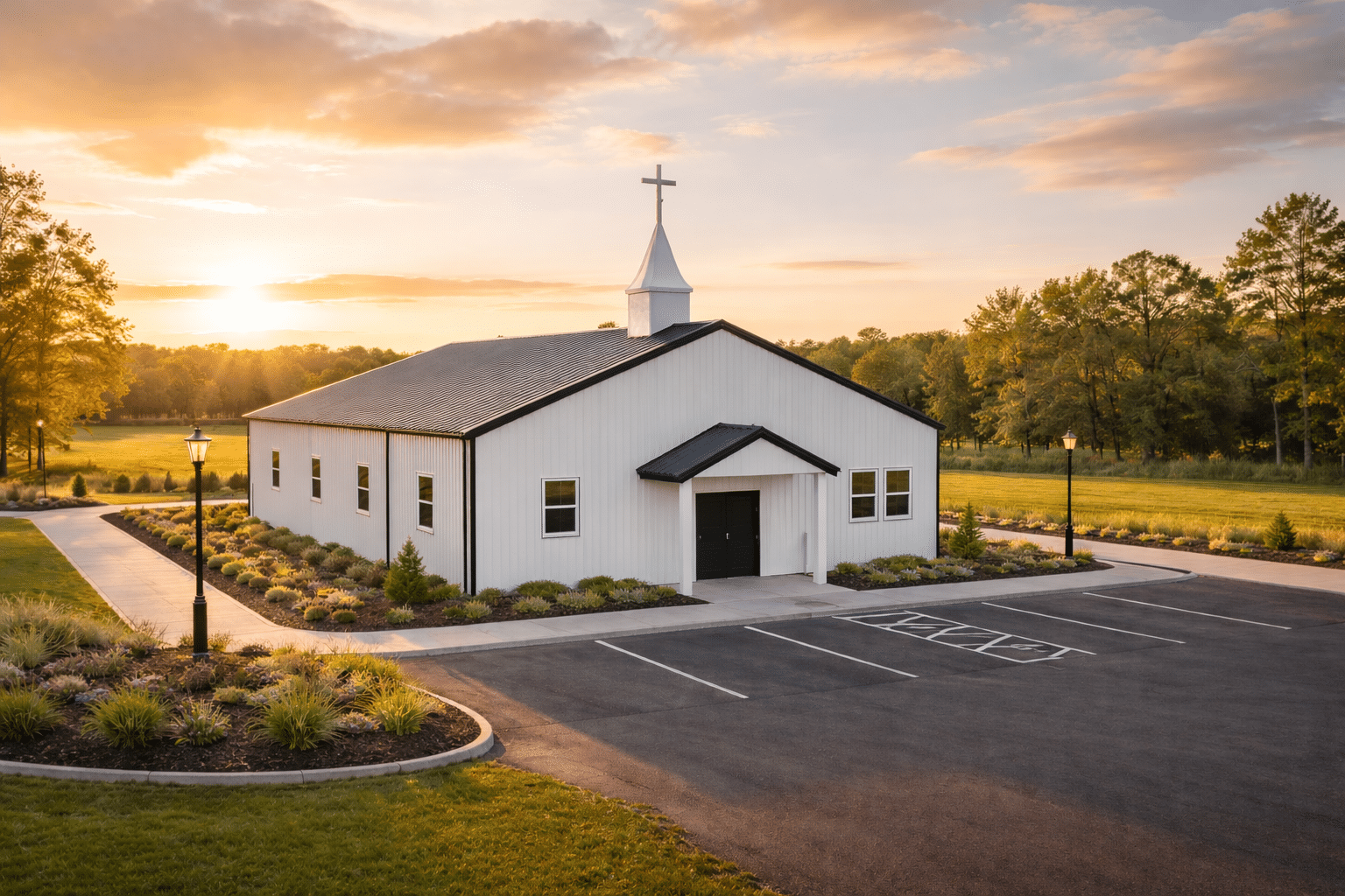 Steel-church-building Steel church building