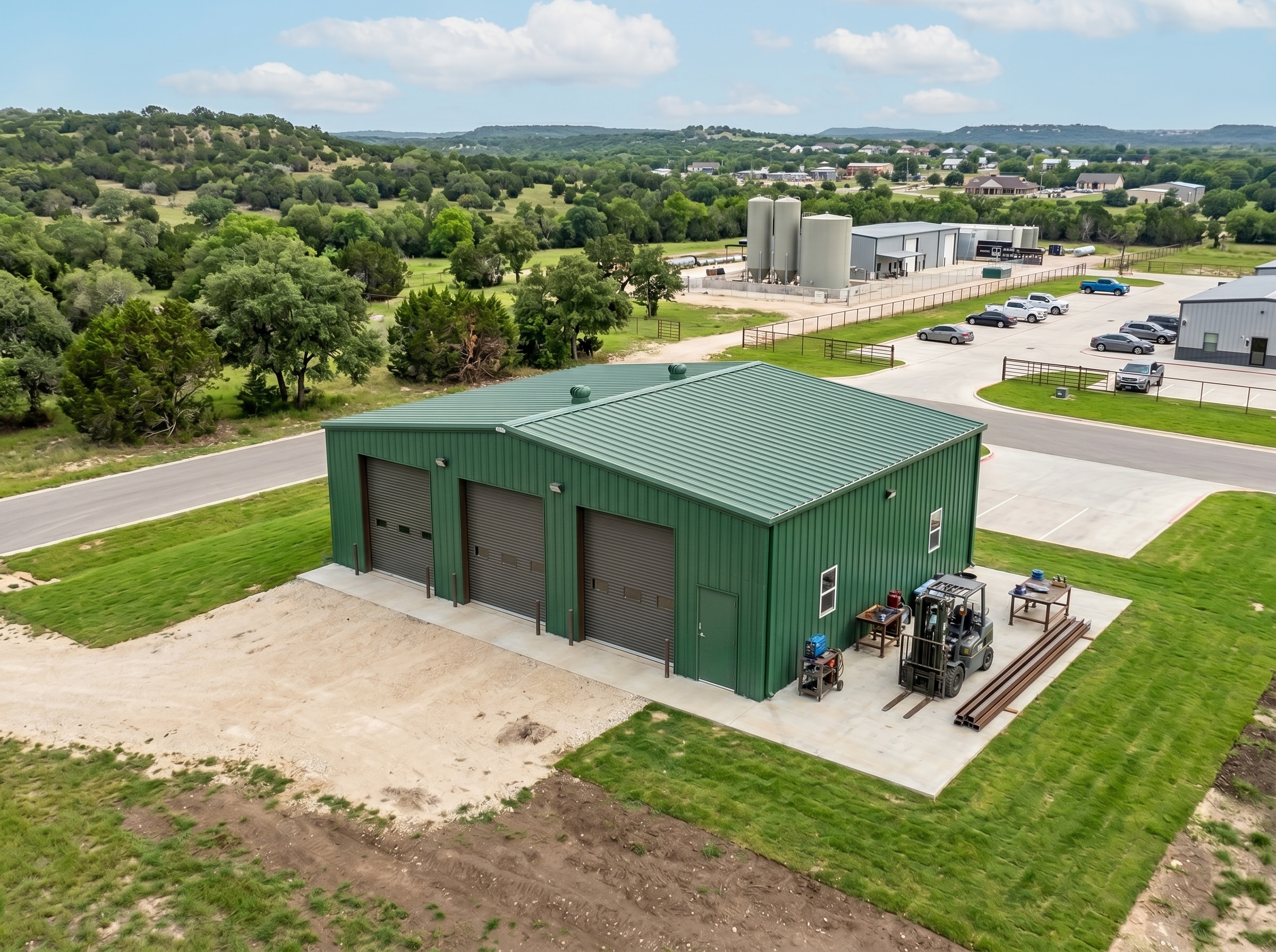 Steel-workshop-building-Texas Workshop building Texas