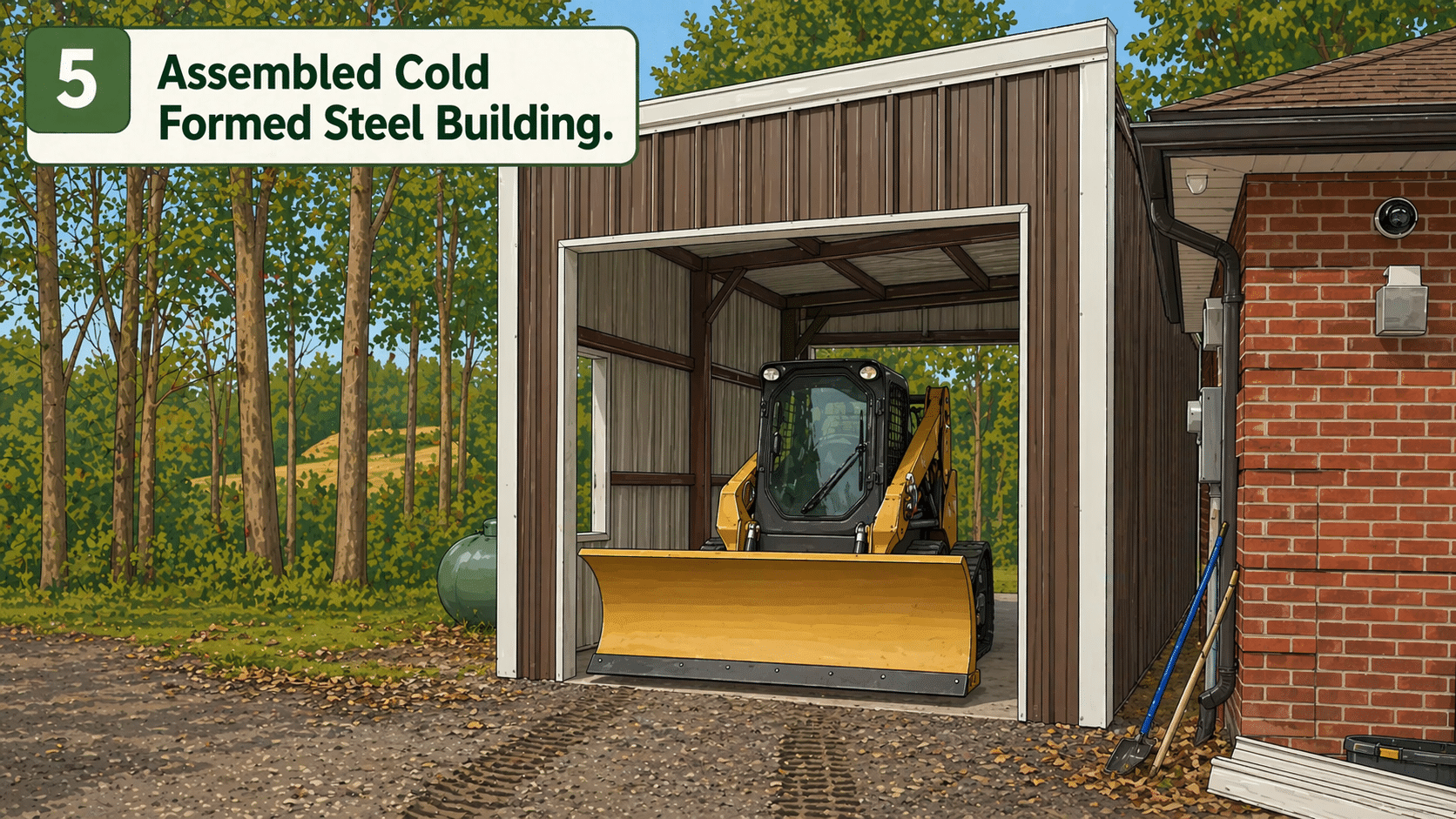 Step-by-step-assembled-steel-building How to build a steel building
