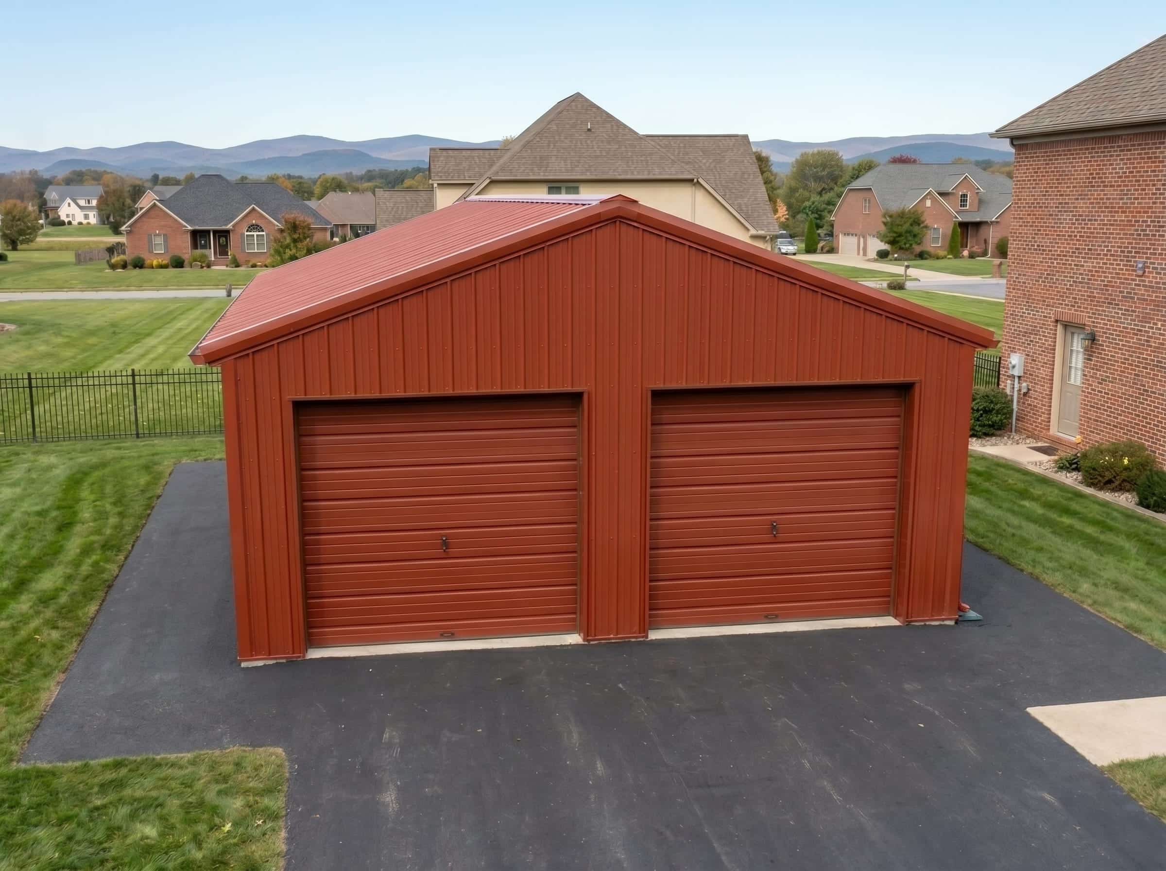2-car-metal-garage 2 car metal garage