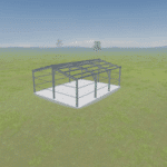 30x40 steel building frame