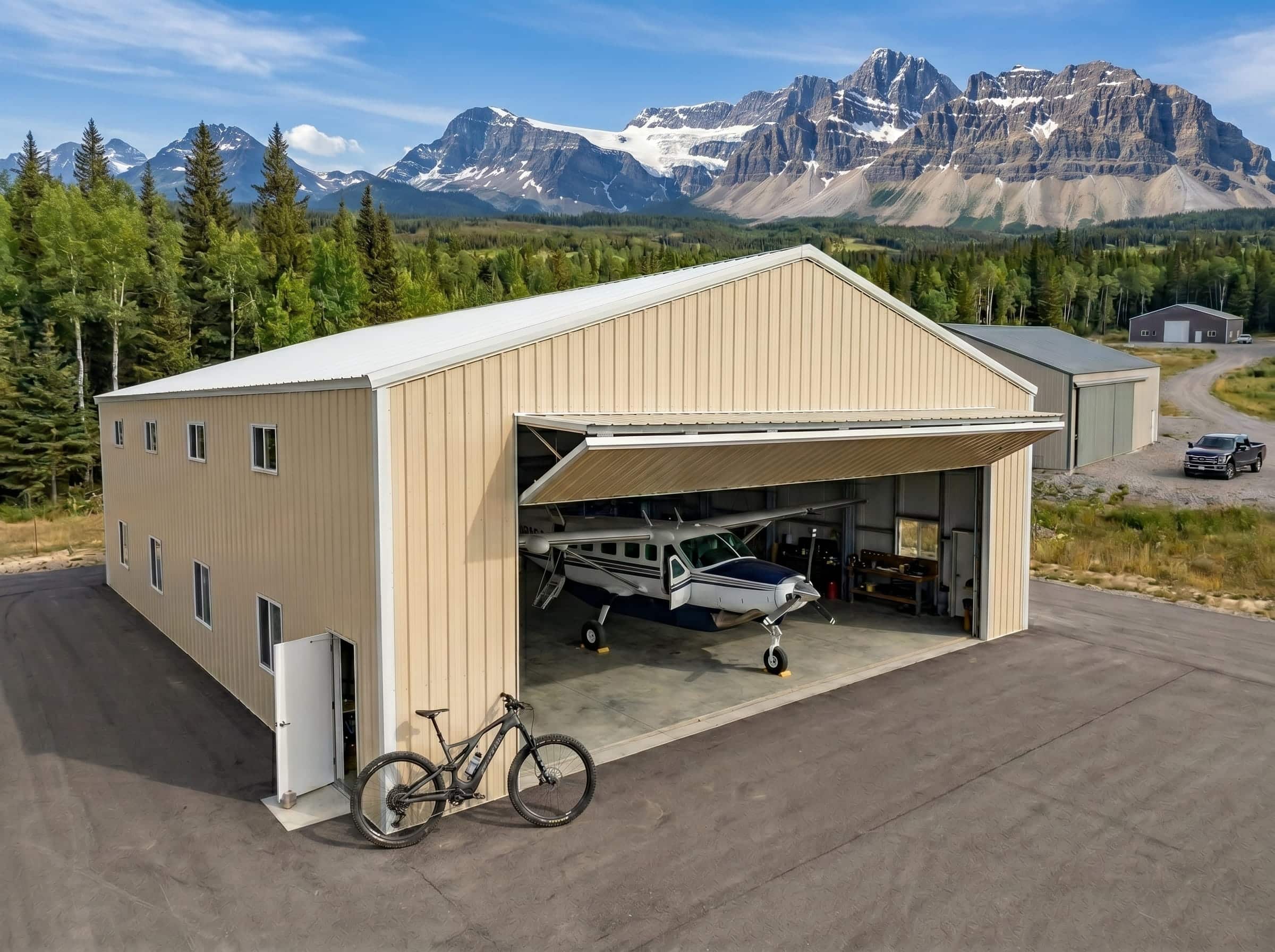 Aircraft-hangar-Alberta Airplane hangar Alberta
