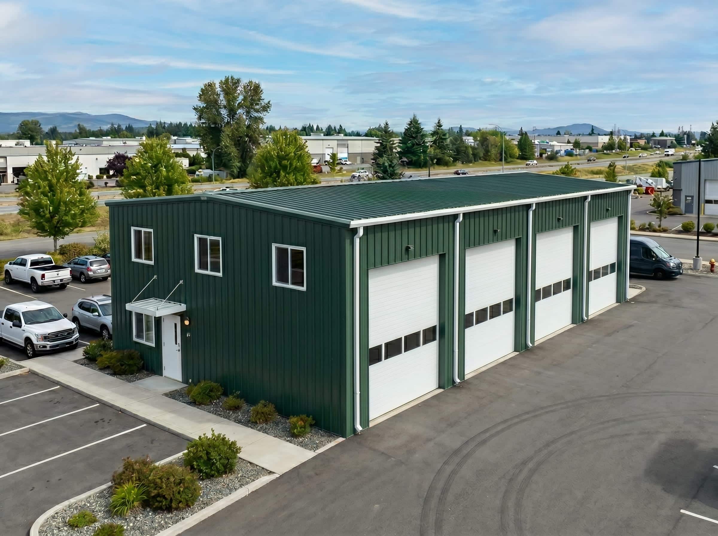 Commercial-metal-garage Commercial metal garage