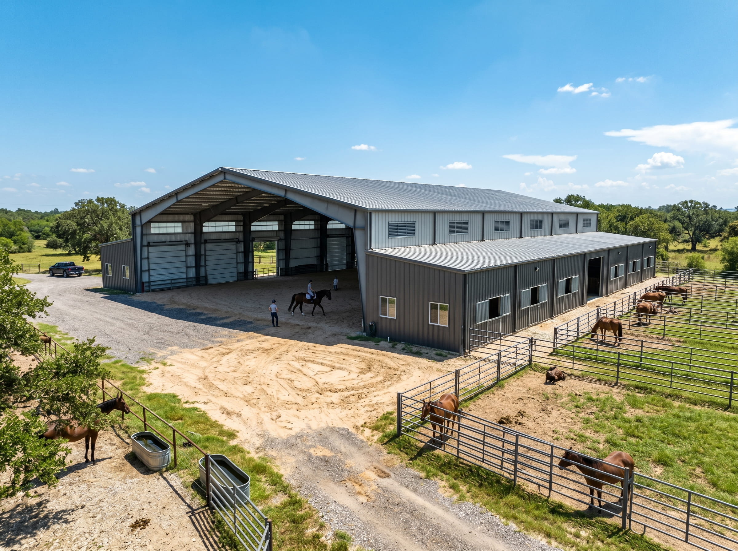 Horse-riding-arena-Houston Steel Horse stable Houston
