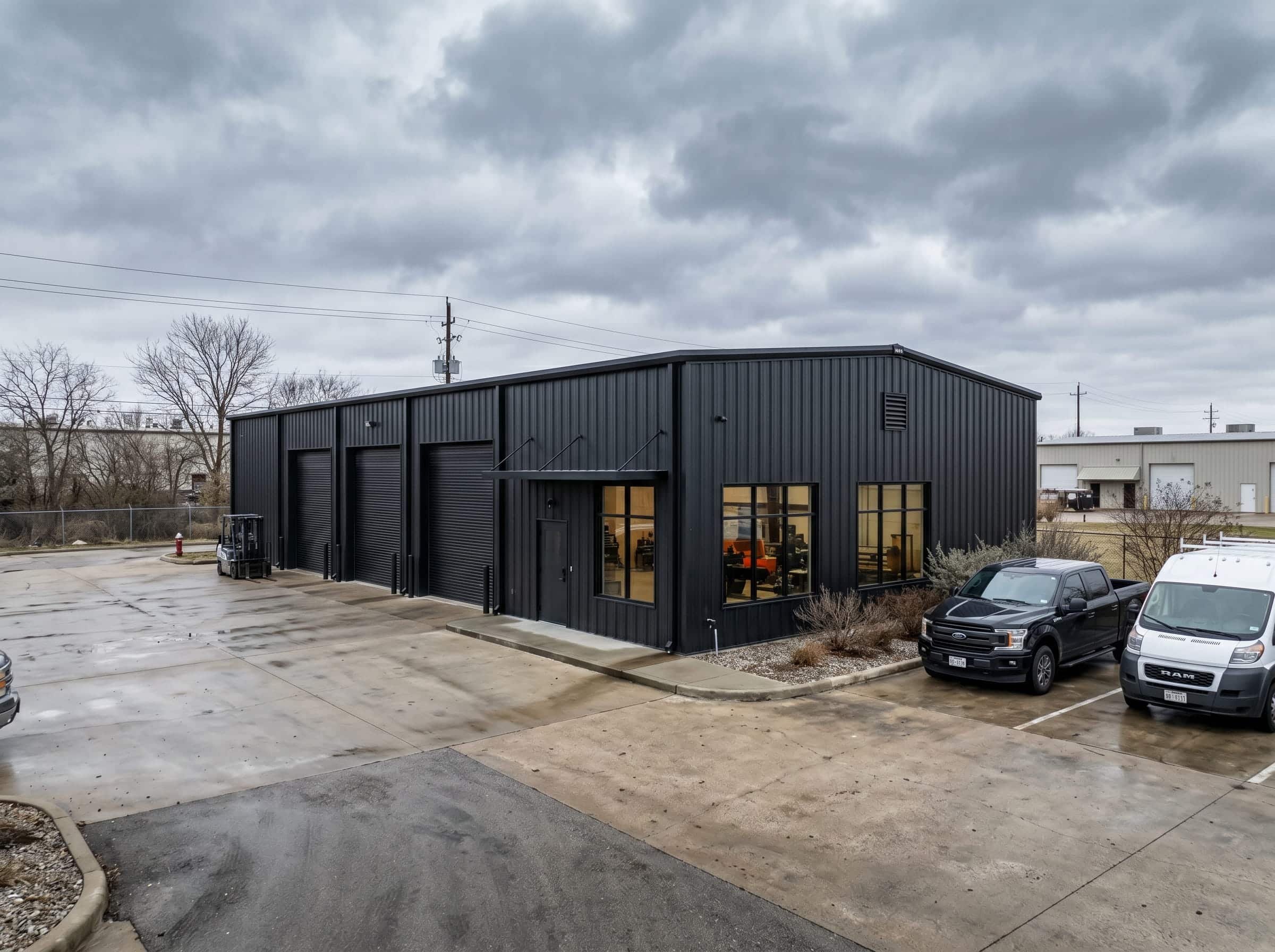 Metal-workshop-Houston Workshop steel building Houston