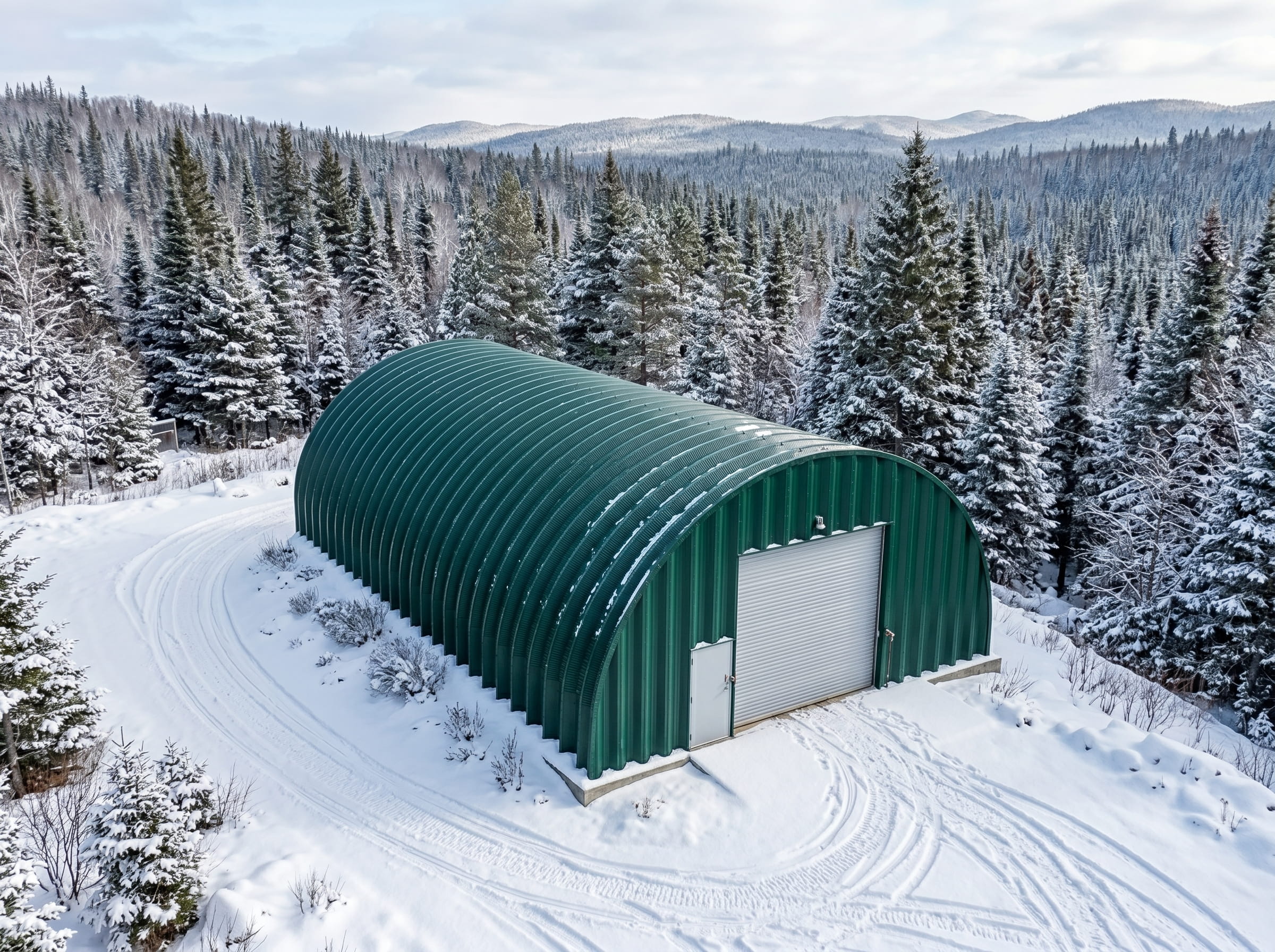 Steel-Quonst-hut-Quebec Steel quonset hut Quebec