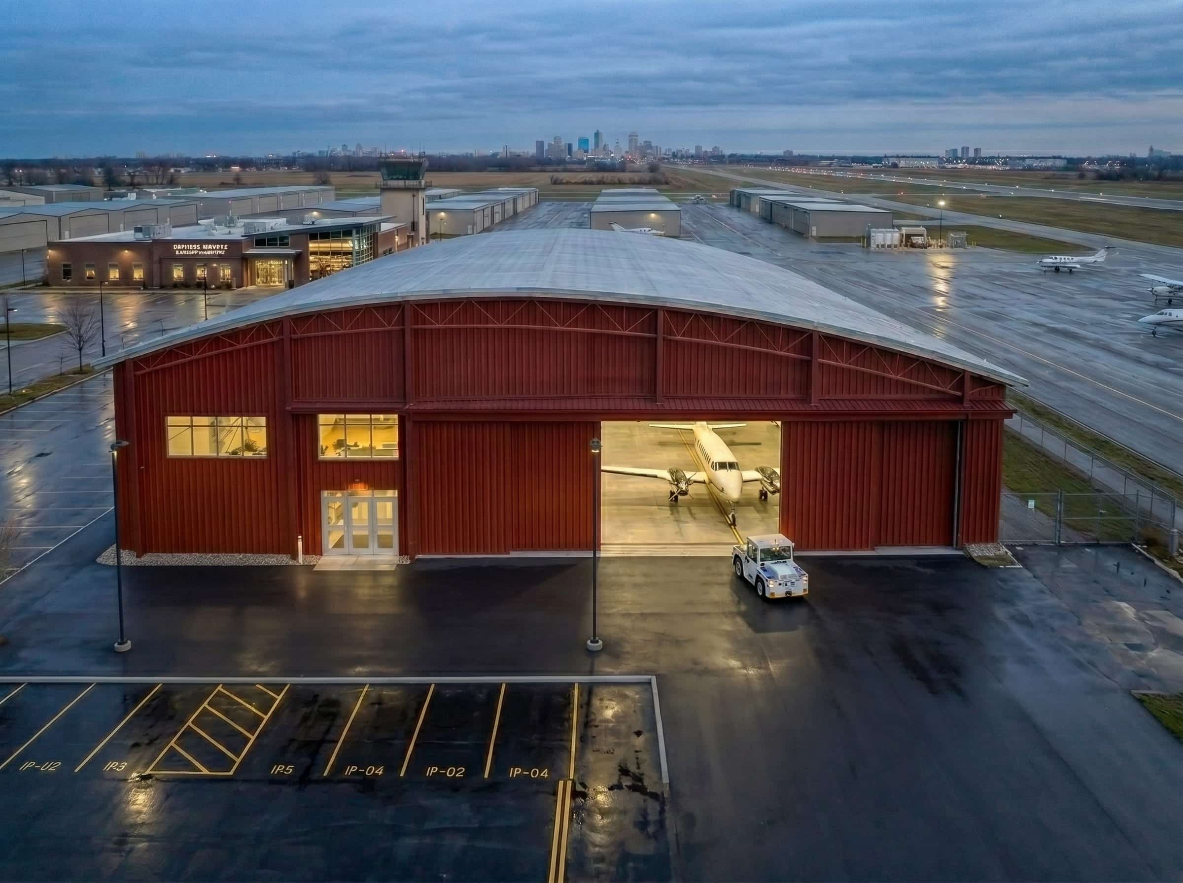 Steel-aircraft-hangar-Manitoba Steel aircraft hangar Manitoba