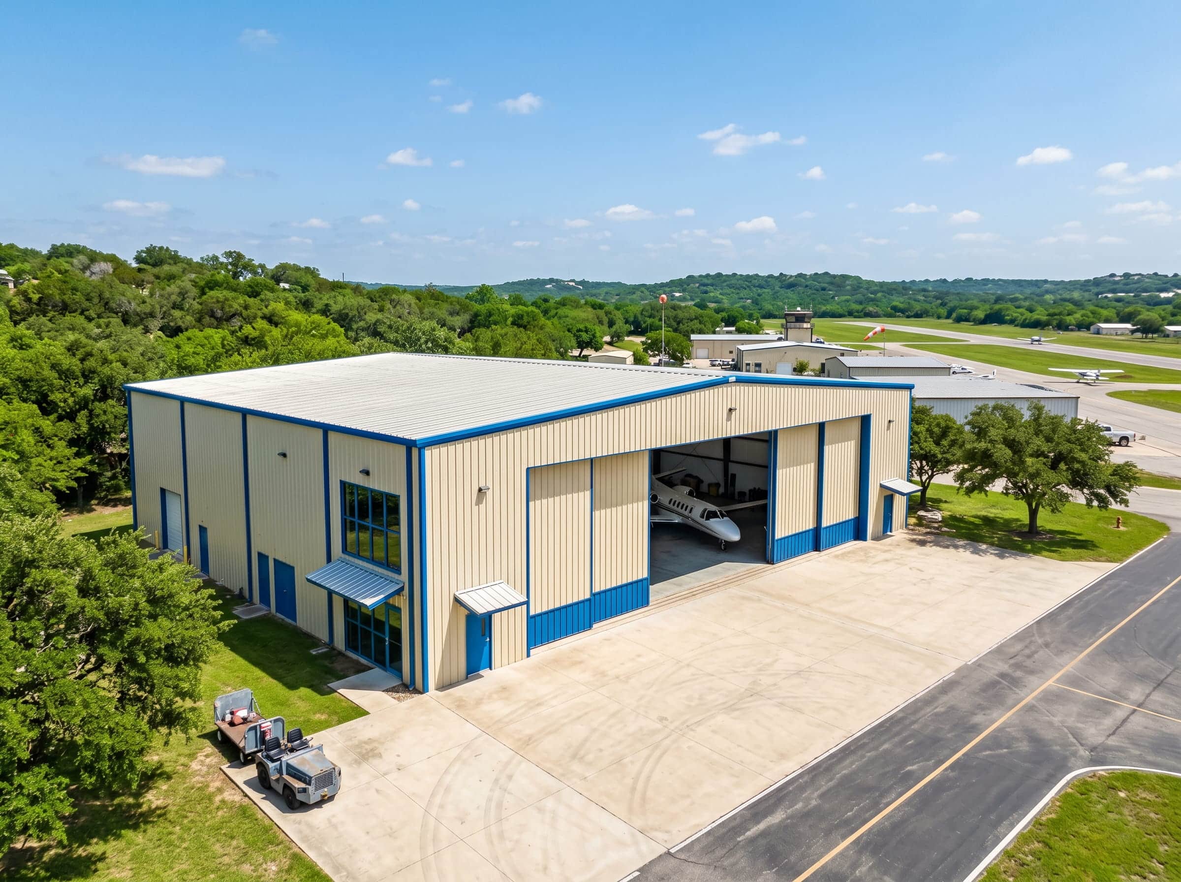 Steel-aircraft-hangar-San-Antonio Steel aircraft hangar San Antonio