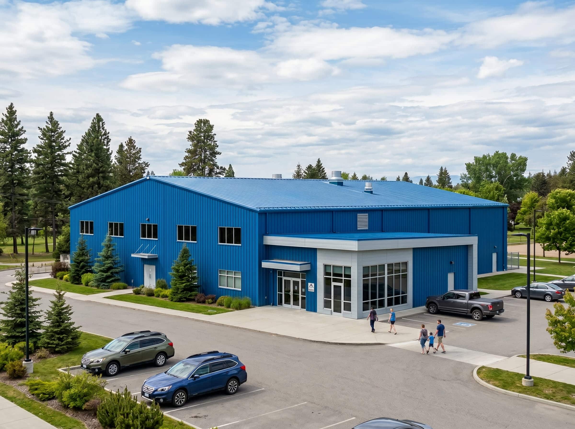 Steel-arena-building-BC Recreational building BC