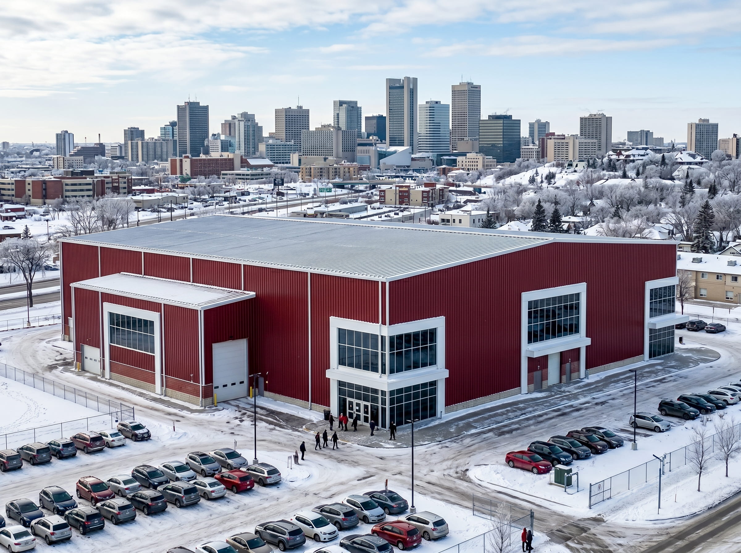 Steel-arena-building-Manitoba Steel arena building Manitoba