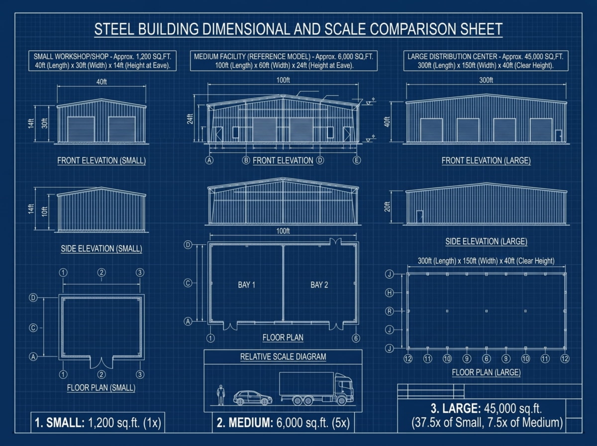 Metal Building Sizes | Toro Steel Buildings