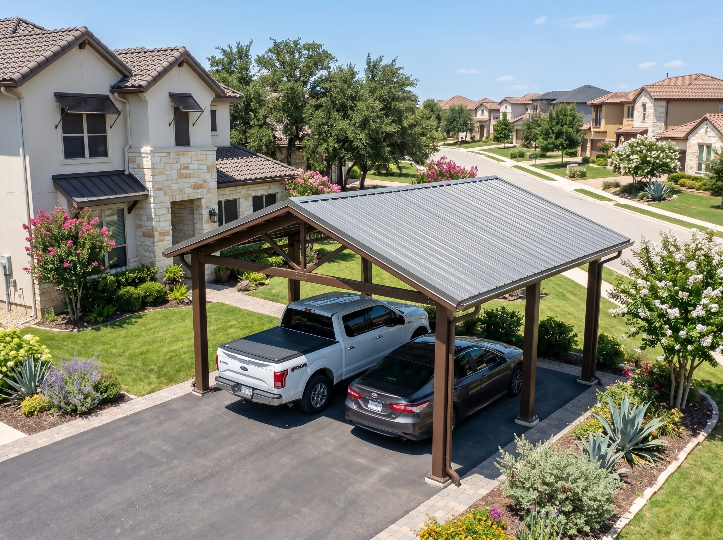 Steel-carport-San-Antonio Metal carport San Antonio