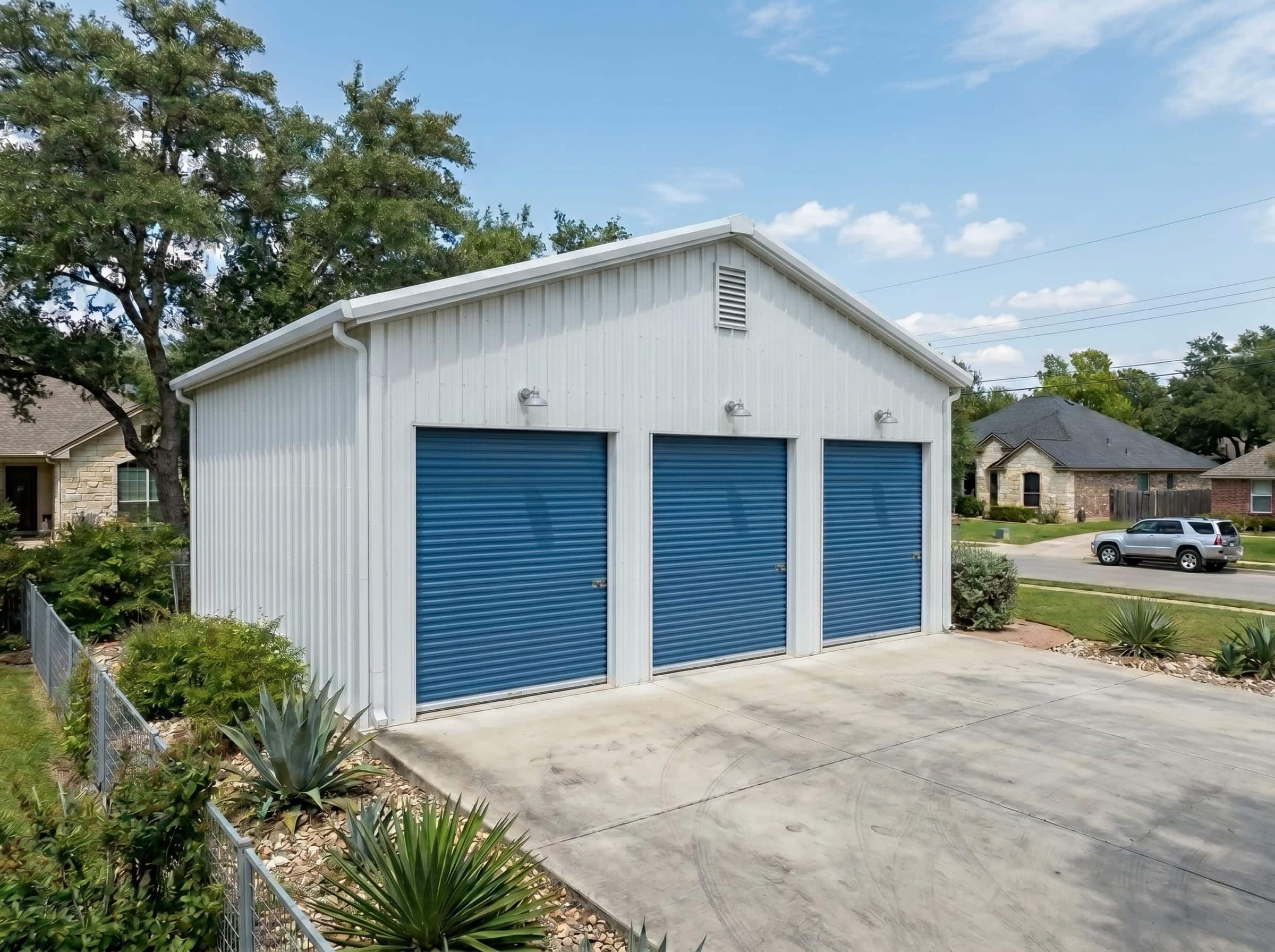Steel-garage-San-Antonio Metal garage San Antonio, TX