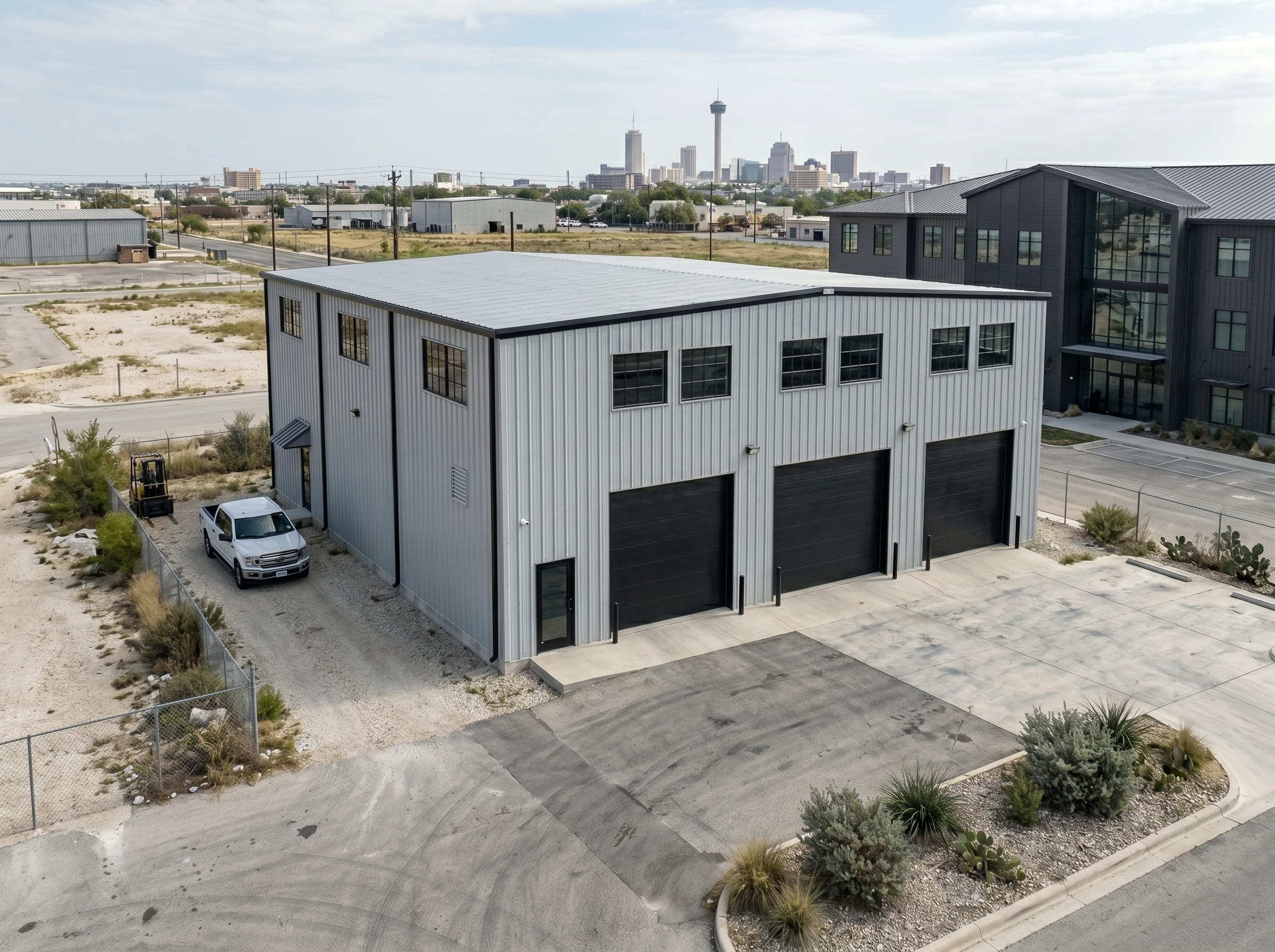 Steel-workshop-building-San-Antonio Workshop metal building San Antonio
