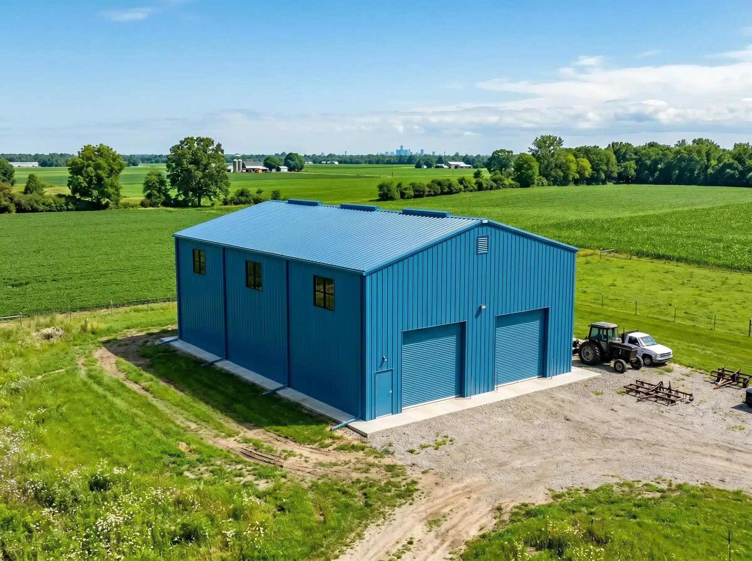 Agricultural-steel-building-Detroit Farm steel building Detroit
