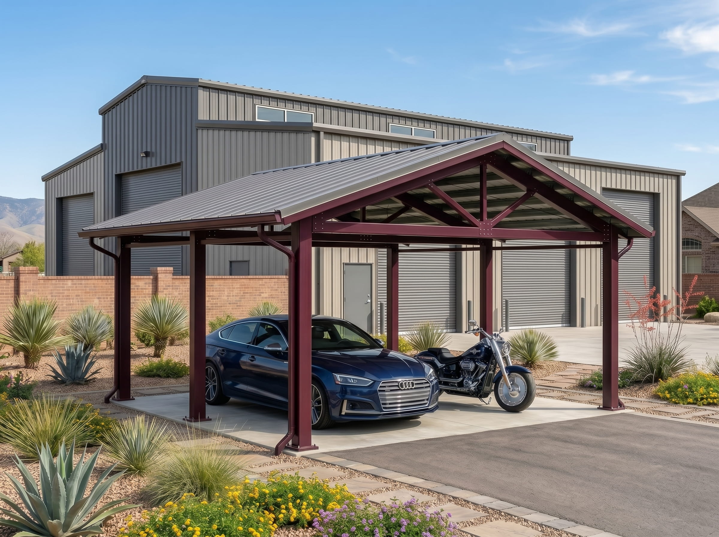 Metal-carport-Boise Steel carport Boise