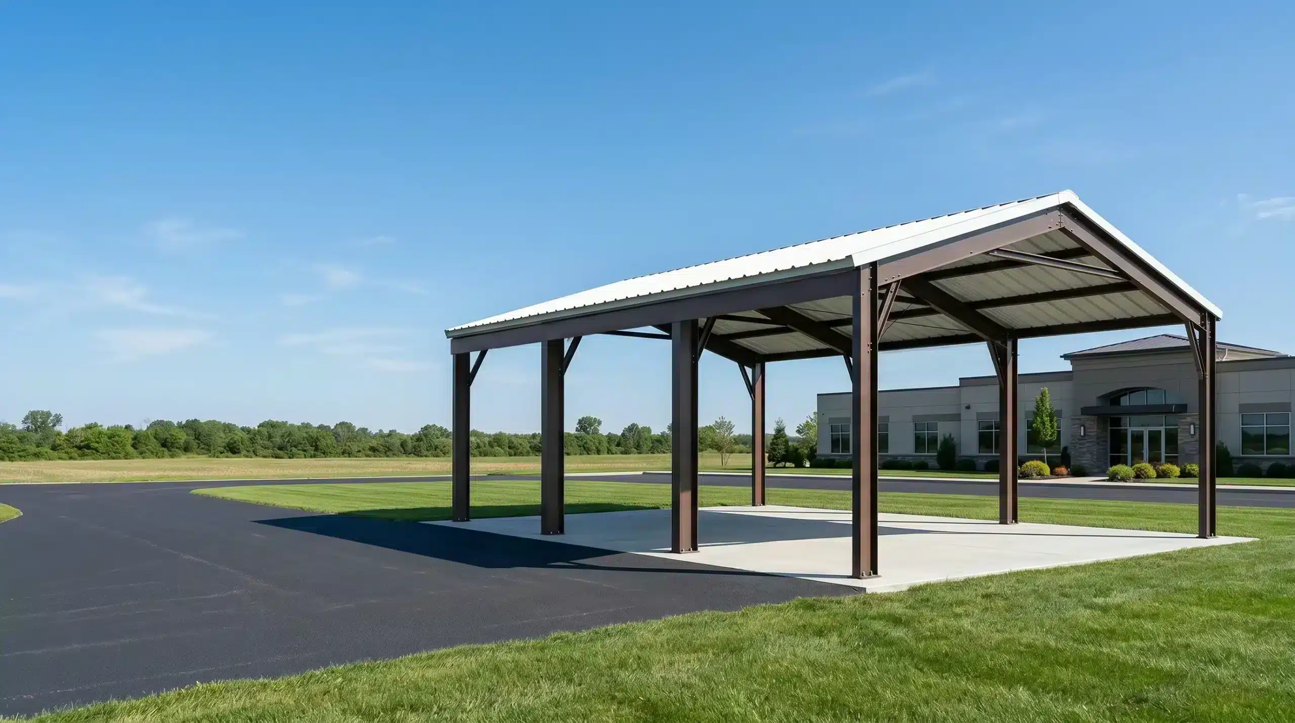 Pre-engineered-steel-carport Metal Carport Solution