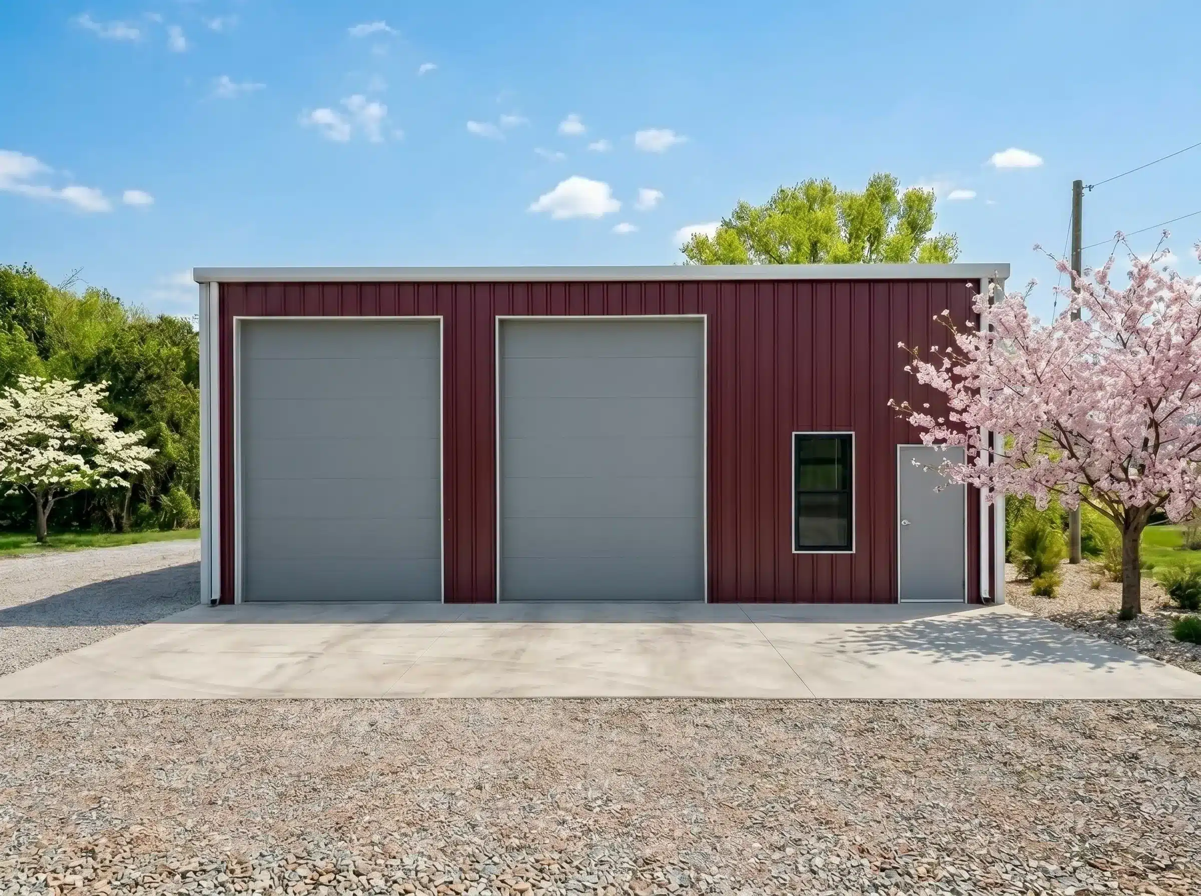 Prefabricated-2-car-garage Prefabricated 2 car garage building