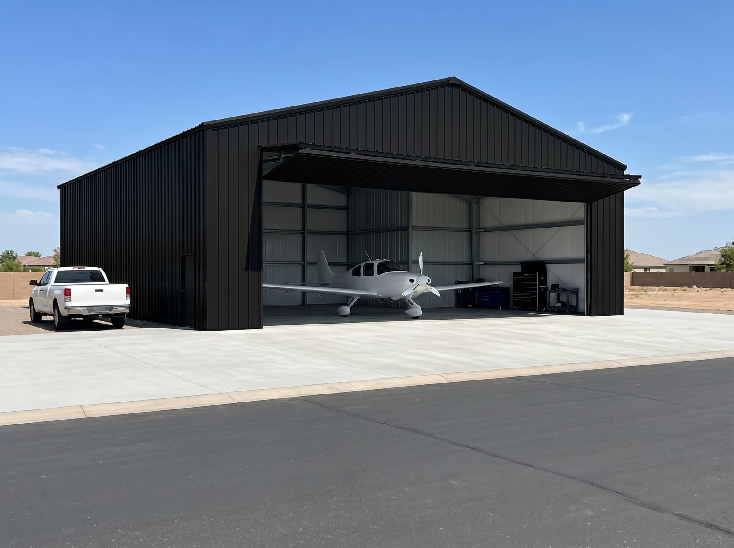 Steel-aviation-building-Phoenix Aviation steel building Phoenix