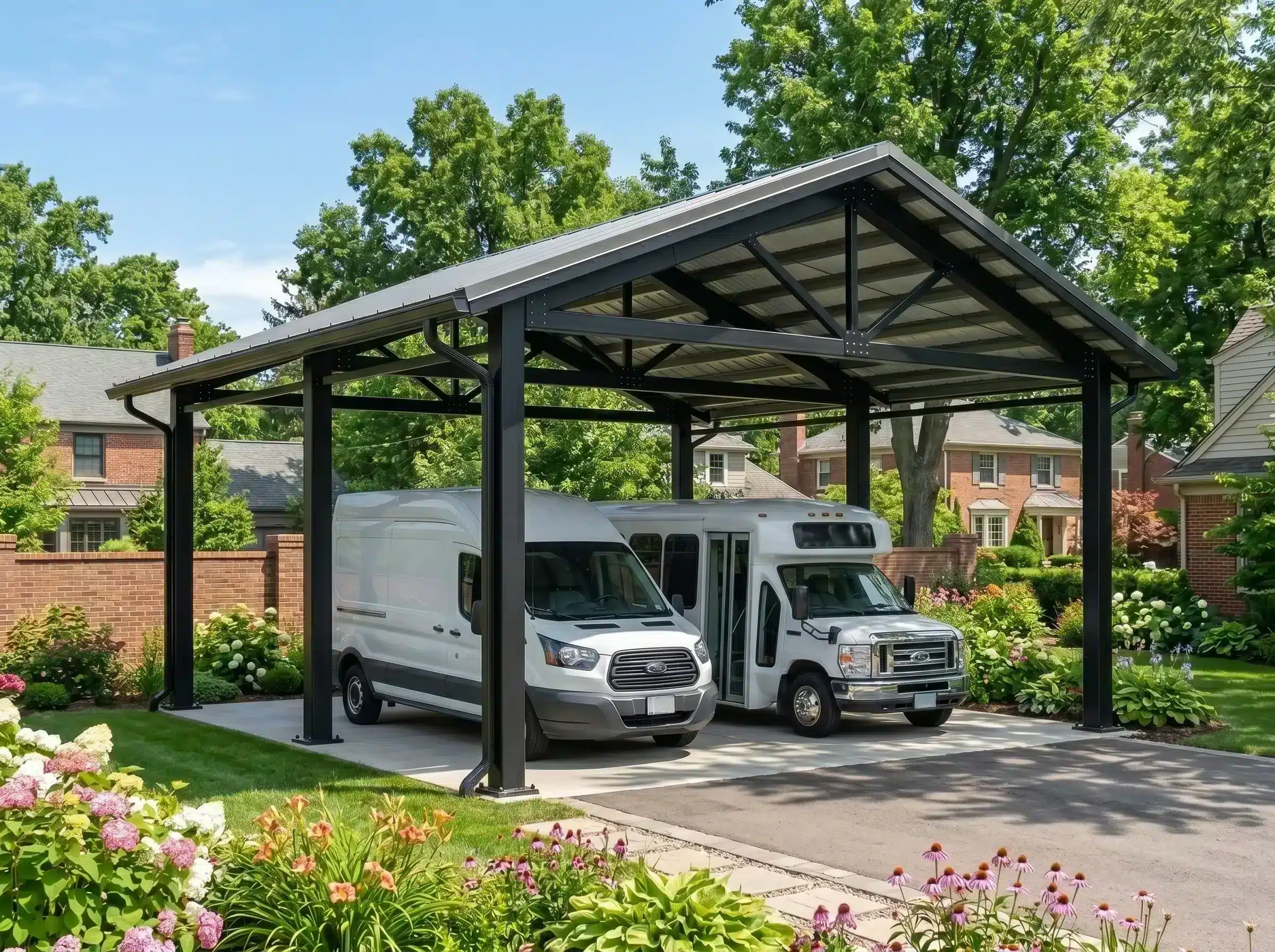 Steel-carport-Detroit Metal carport Detroit
