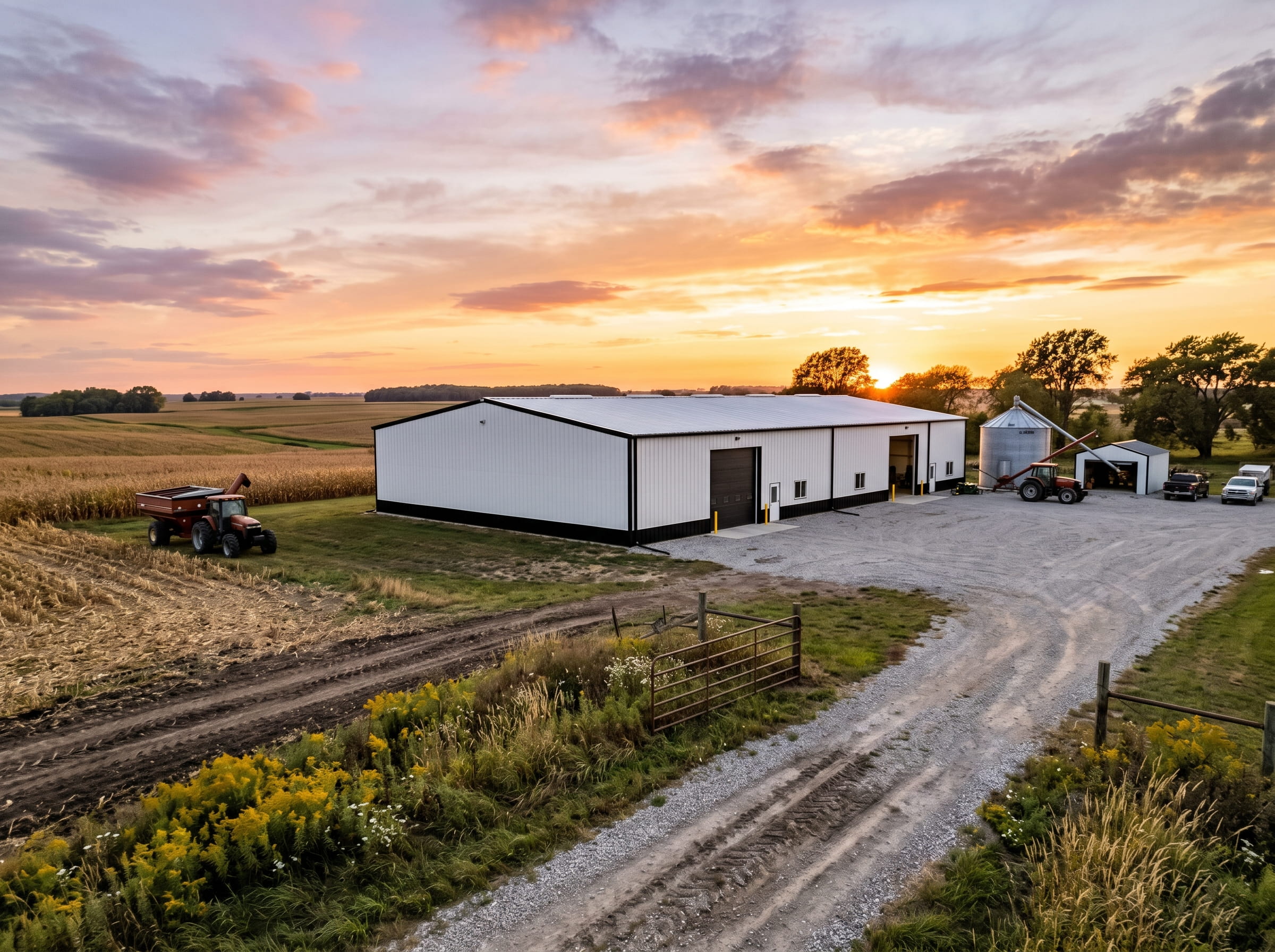 Steel-farm-building Steel farm building