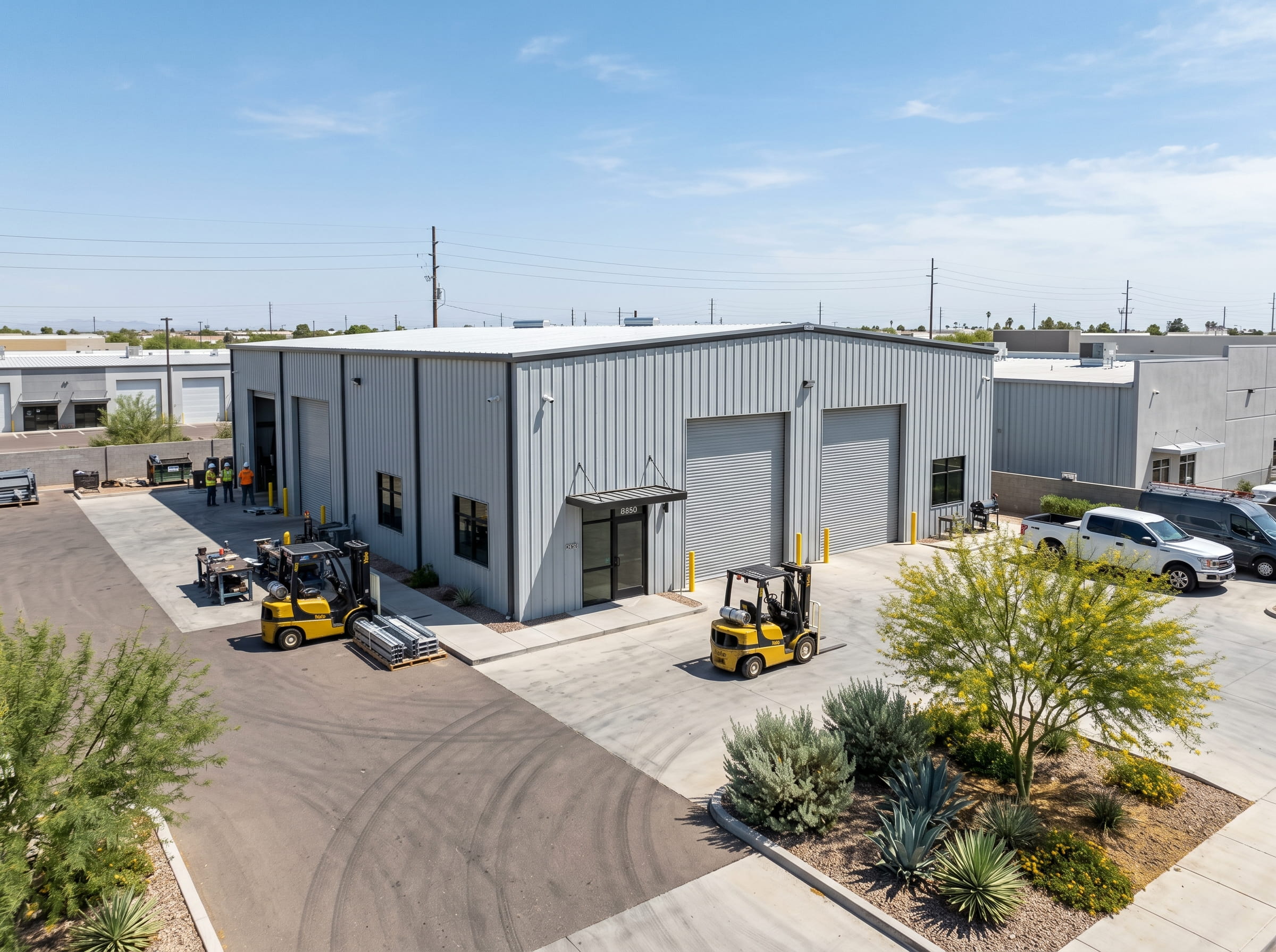 Workshop-steel-building-Phoenix Steel workshop building Phoenix