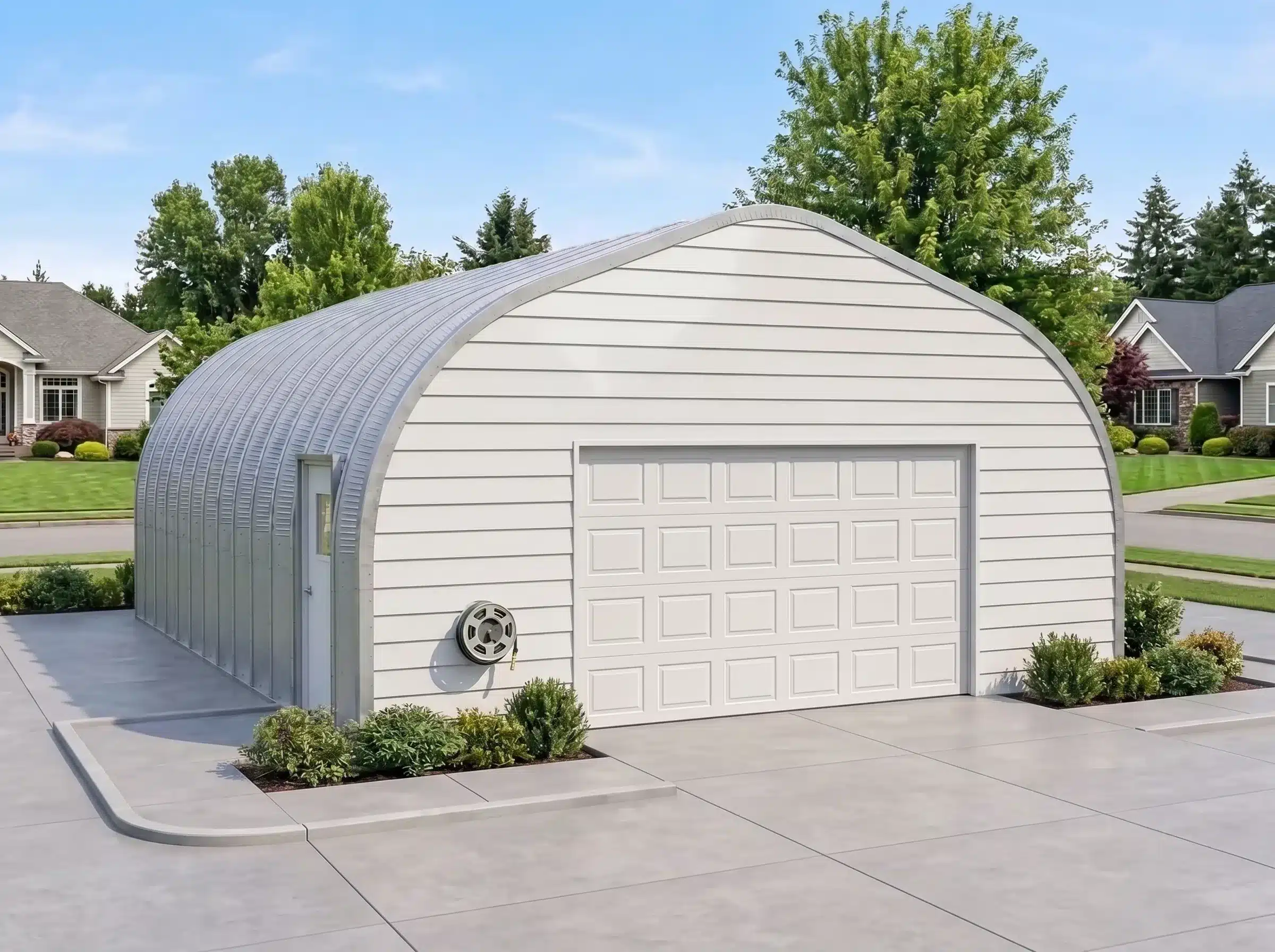 Arch-style-custom-garage Arch-style custom garage