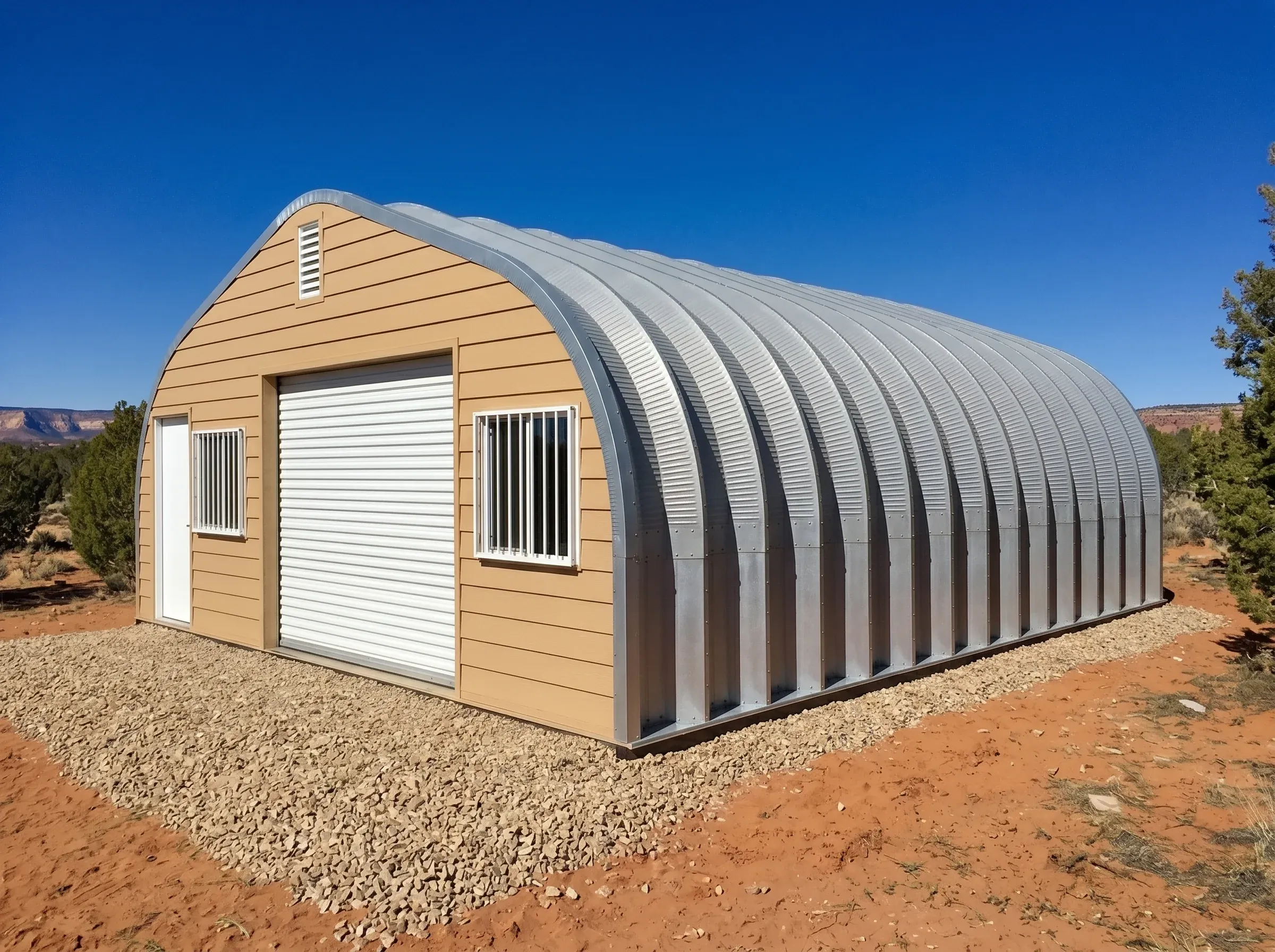 Arched-big-metal-storage-building Arched big metal storage building