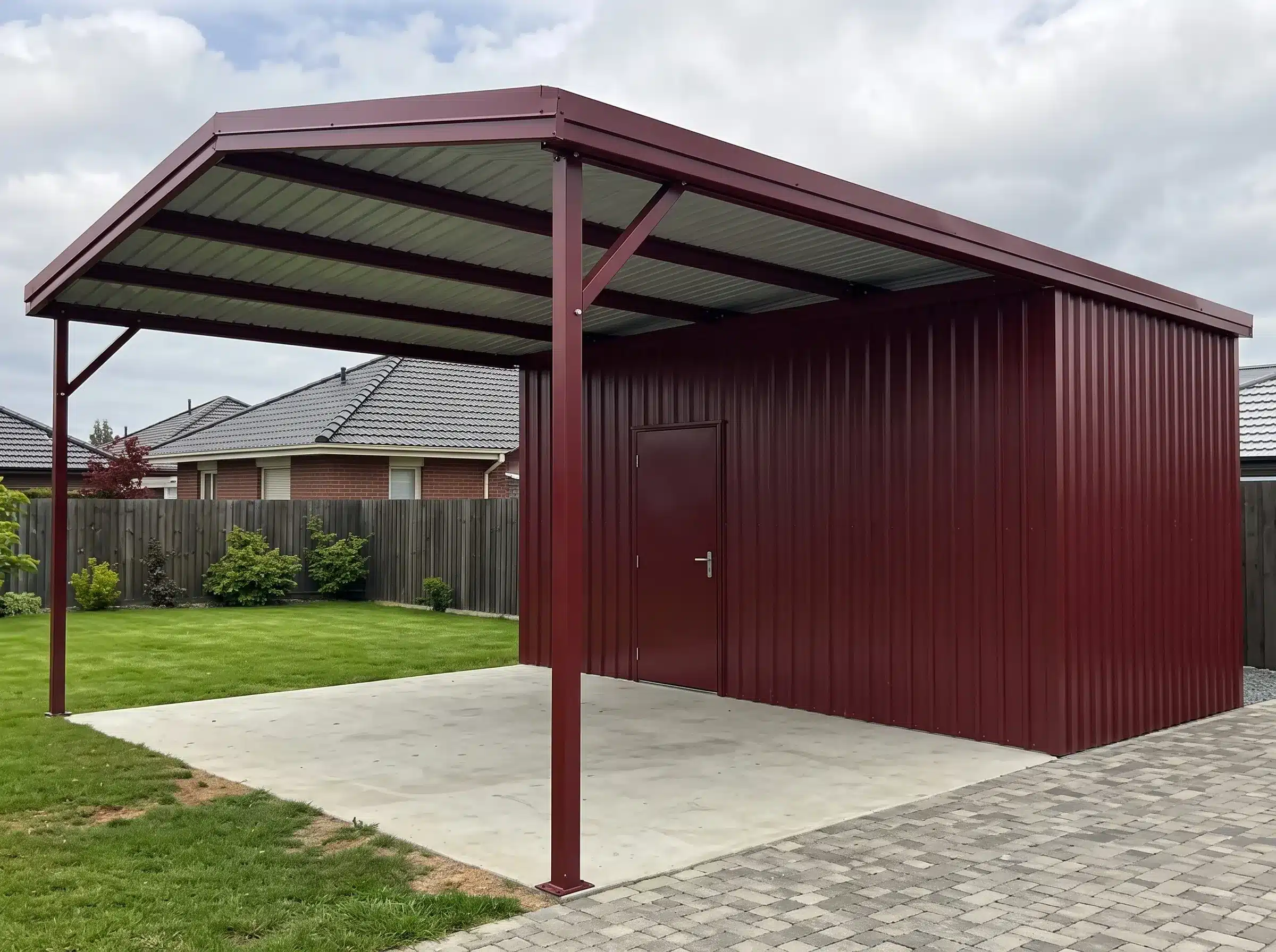 Carport-storage-shed Carport storage shed