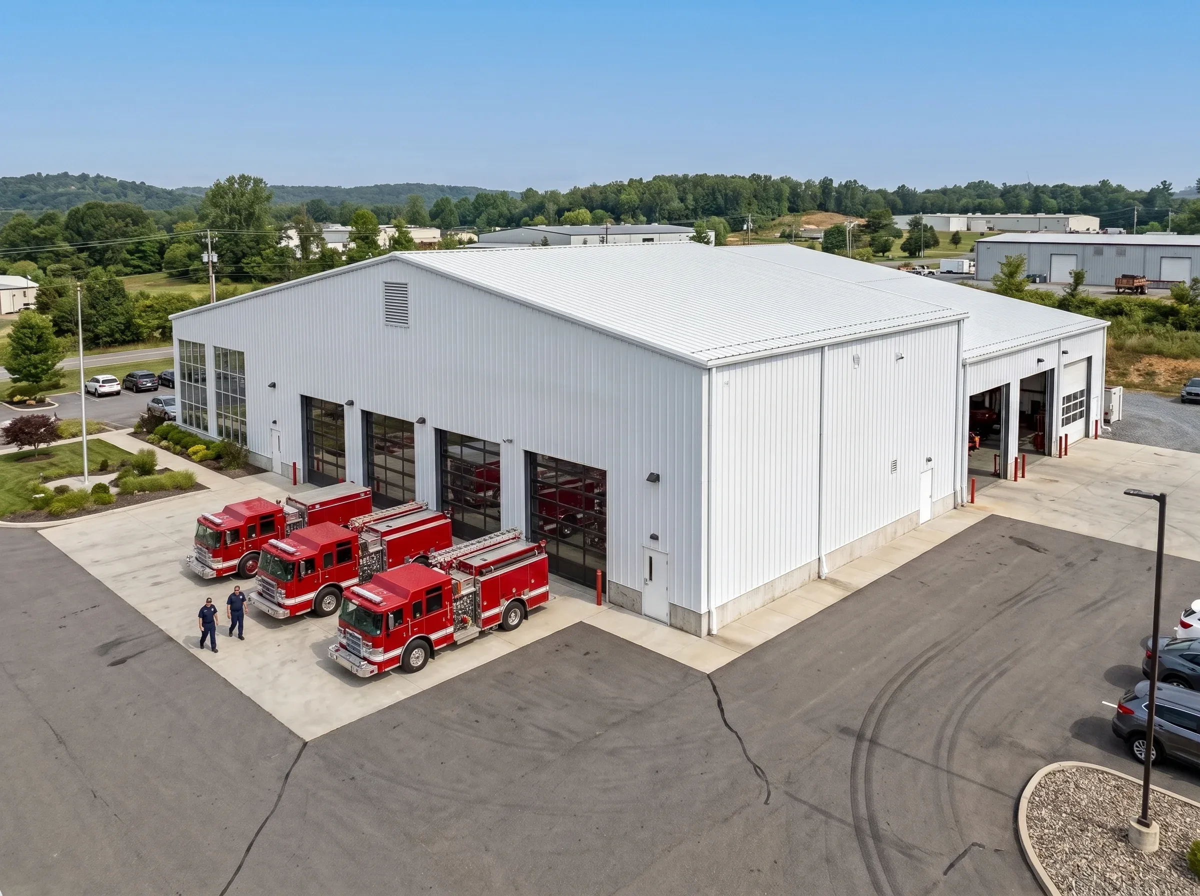Large-emergency-service-steel-workshop Large emergency services metal workshop