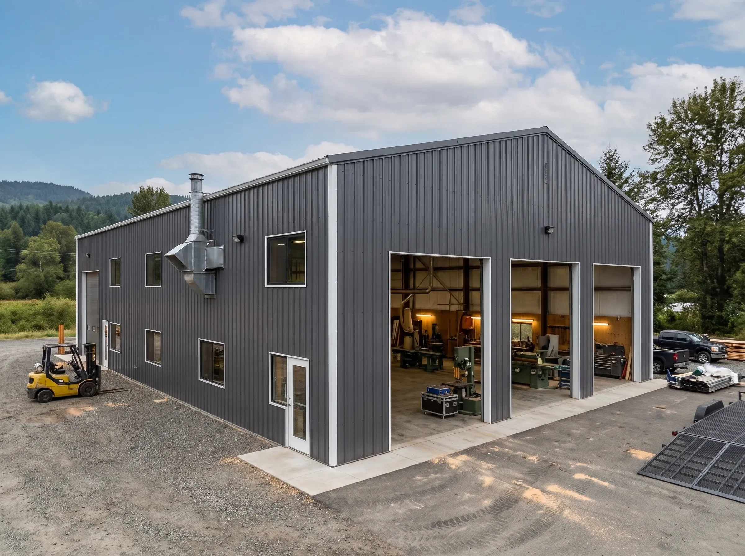 Large-metal-workshop-building Large metal workshop building