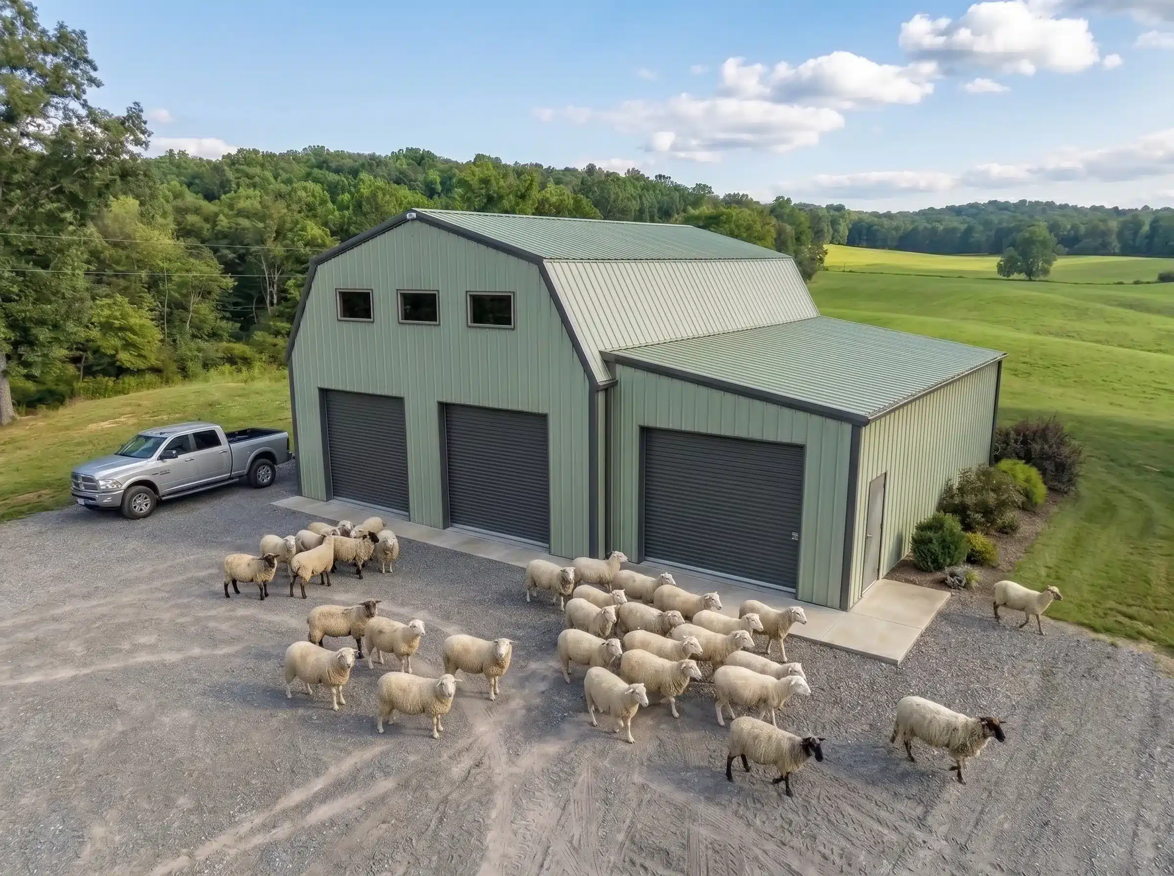Metal-garage-&-barns Metal garage and barn