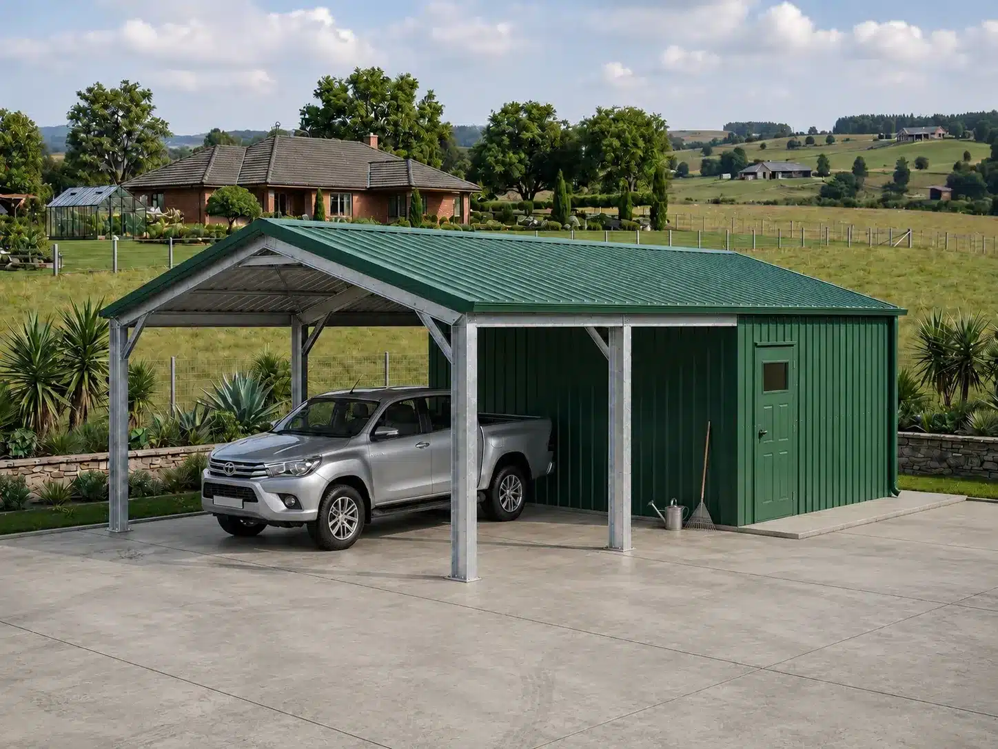Shed-with-carport Shed with carport