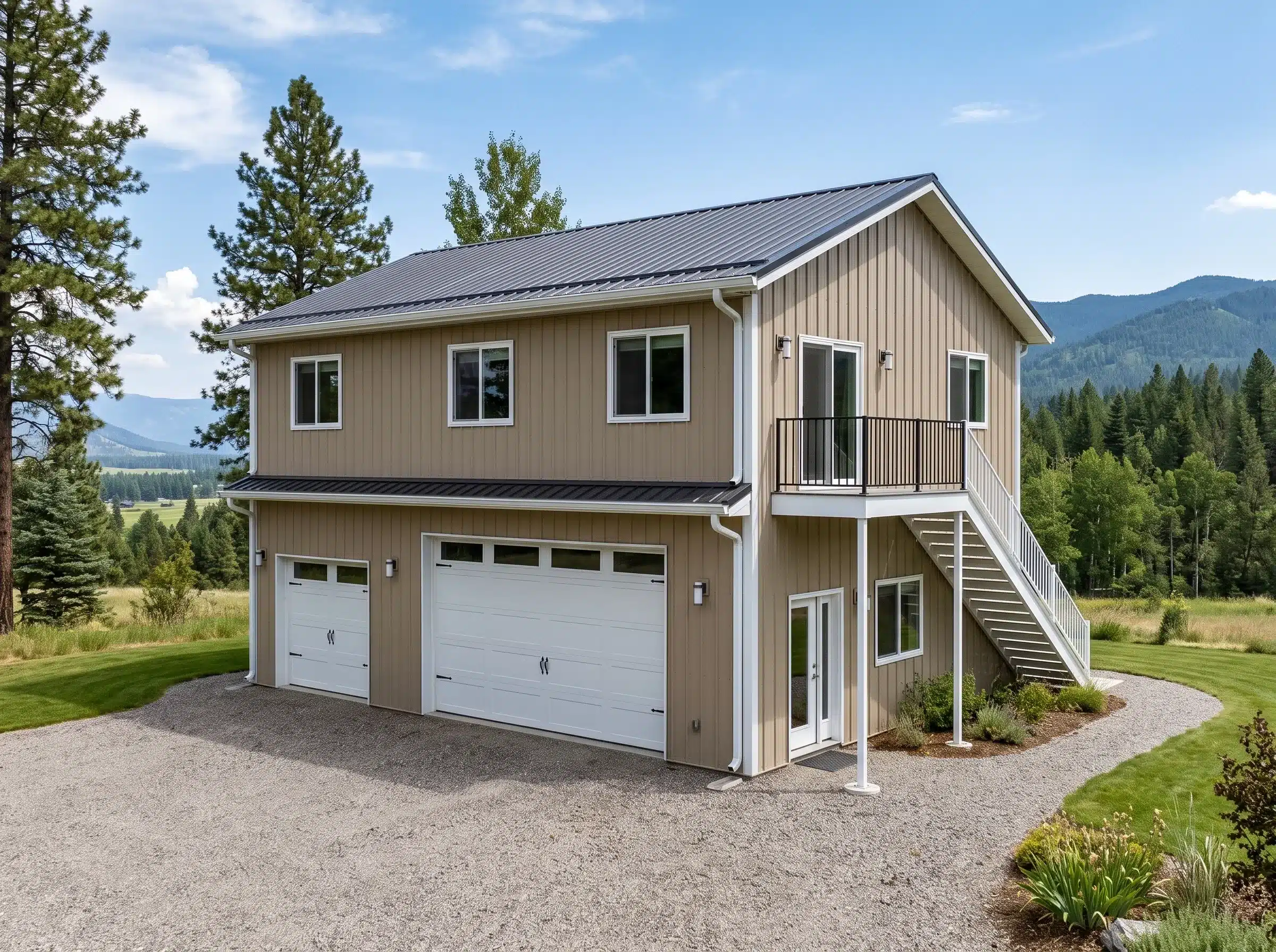 Steel-garage-with-living-quarters Steel garage with living quarters