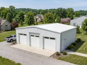 Straight-wall-custom-garage Garage and storage building