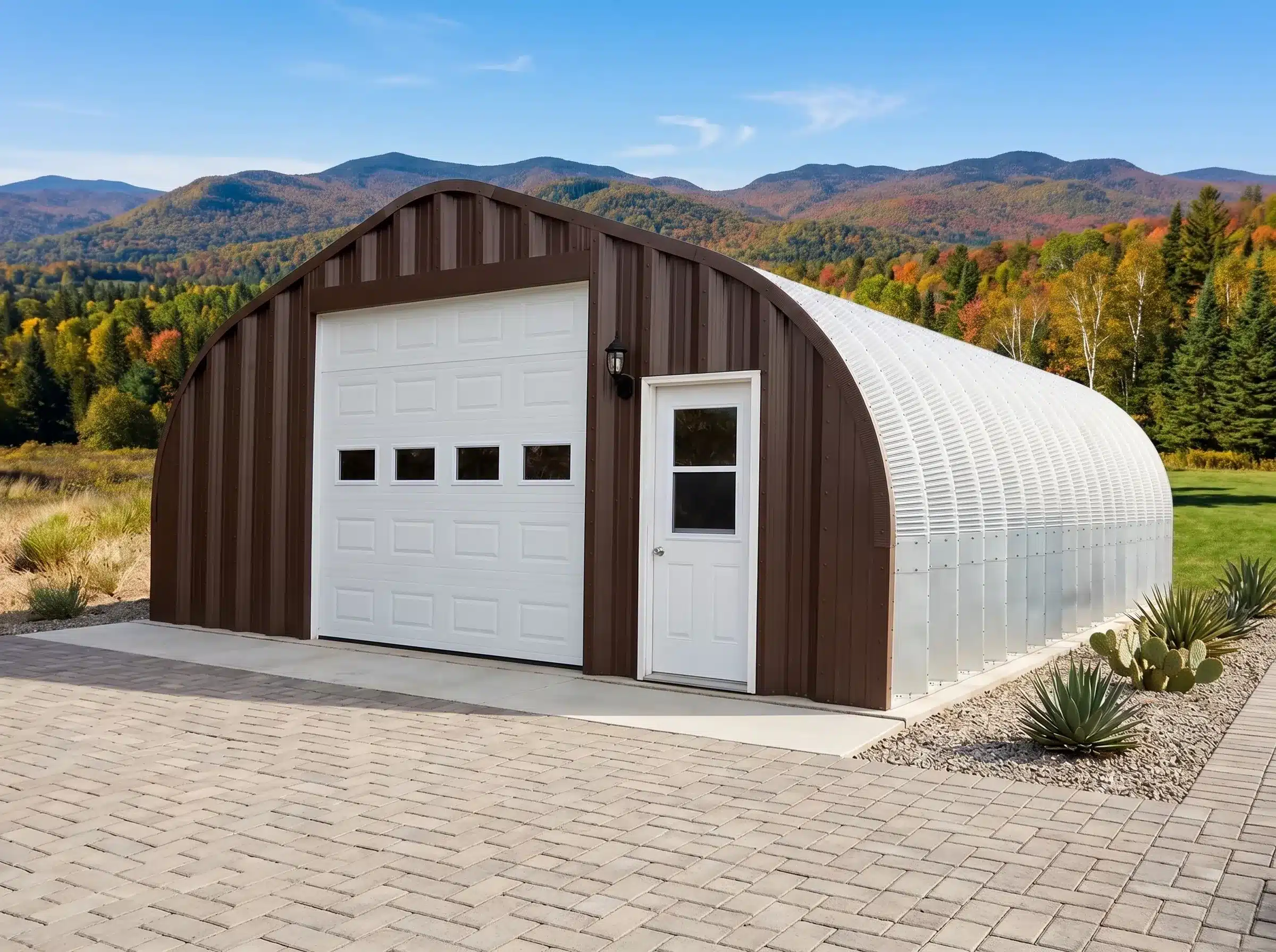 Prefab-arched-steel-garage-Canada Prefab arched steel garage Canada